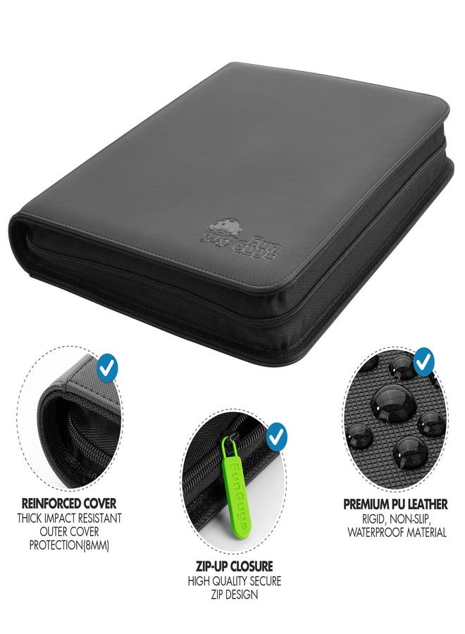 FunGuys Toploader Binder - 252 Capacity Trading Card Storage Binder, Zippered Side-Loading Album with 9-Pocket Layout for TCG, Yu-Gi-Oh!, MTG - Image 3